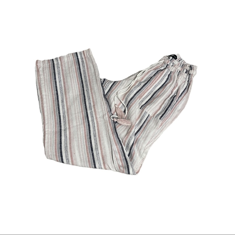 Rewash Linen Pants- elastic waist- size medium- boho-festival- lightweight